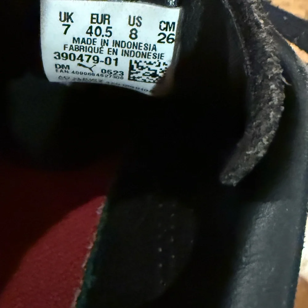 Puma Godzilla Men’s Black and Gold Sneakers WELL WORN see pics Size 8